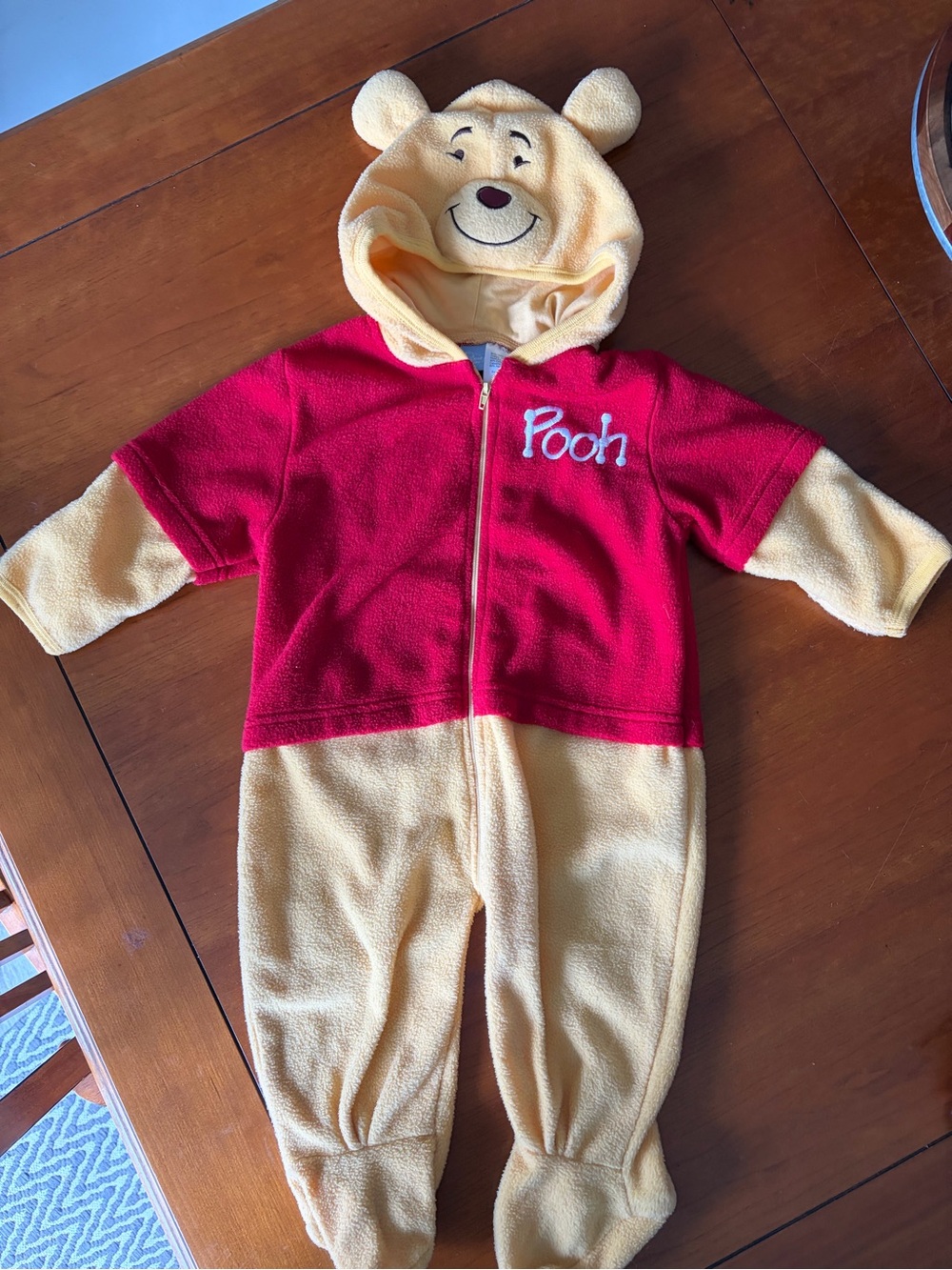 Disney Winnie the Pooh Baby Halloween Costume 12 months Fleece One Piece